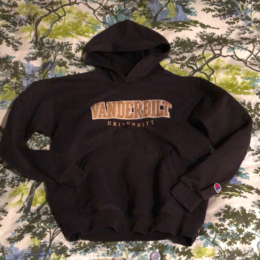 Vintage Vanderbilt black hoodie sweatshirt boys large